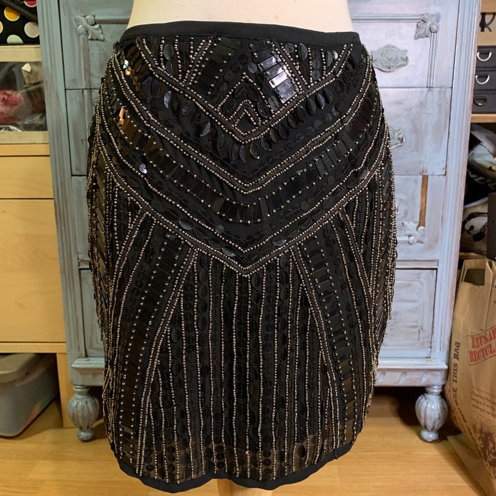 Beautiful embellished mini skirt with sequins